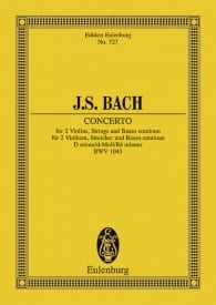 Bach: Double Concerto D minor BWV 1043 (Study Score) published by Eulenburg